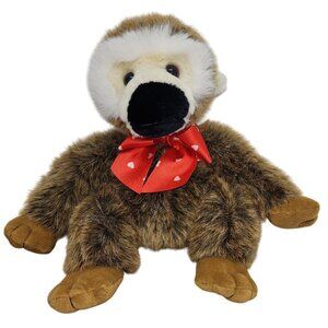 Valentine's Day Squirrel Monkey Plush Stuffed Animal Dan Dee? Red Heart Bow